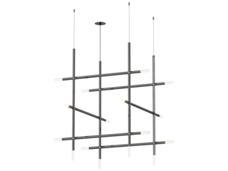 JAX 16-003 , Brass -Black-Silver / Clear crystal , Elegant Lighting Fixture Against white bachground 