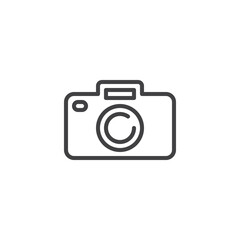 Camera photo line icon