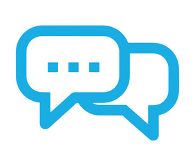 Two speech bubble icon.