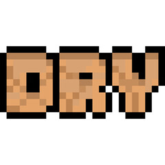 Pixel Art Dry Word