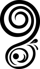 Abstract Spiral Swirl Icon