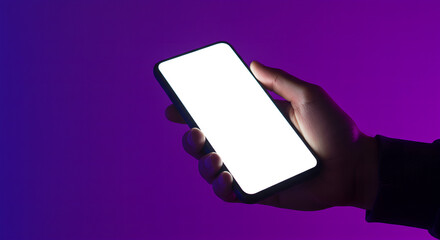 hand holding a mobile phone