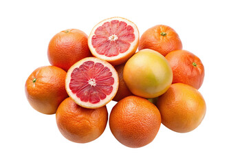 A vibrant assortment of fresh citrus fruits, showcasing oranges, grapefruits and pomelos