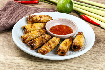 Vietnamese fried stuffed spring roll