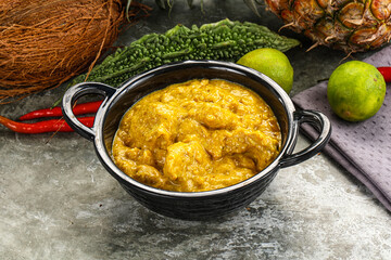 Inchian cuisine - chicken cashew curry