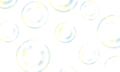 柔らかいシャボン玉　透過