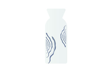 白のとっくり　グラフィック素材