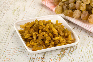 Sweet dry yellow honey raisin