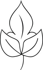Unique Quality Leaf vector illustration, Leaf silhouette vector art, Leaf isolated line art vector icon design, nature and botanical elements, decorative eco friendly brand for leaf, Leaf icon or logo