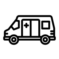 ambulance Line Icon