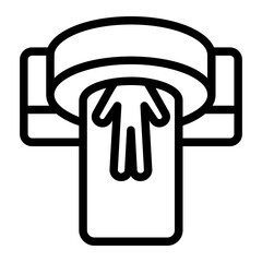mri scan Line Icon