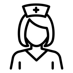 nurse Line Icon