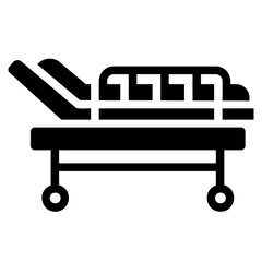 hospital bed Solid icon