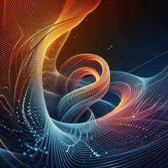 Abstract digital artwork featuring intricate, colorful wireframe structures with spheres, symbolizing complex data networks and futuristic technology concepts. AI generated.
