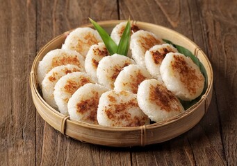 Wingko Babat is a traditional Indonesian food. Wingko is a type of cake made from young coconut, glutinous rice flour and sugar