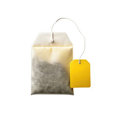 Teabag isolated on transparent background