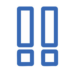 びっくりマーク青