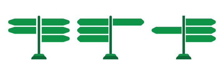 signpost icon Flat design on isolated background © RadiantForms