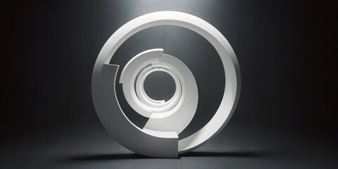 3d render of a abstract circle