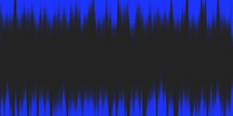 Monochrome round particles on a dark background. Abstract background. Halftone background.