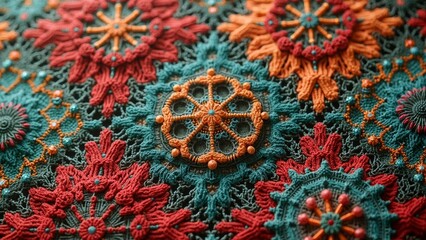 Close up of Exquisite Pattern Fabric