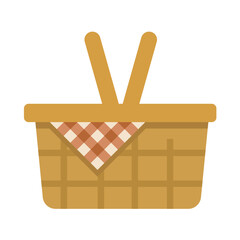 Picnic basket with blanket