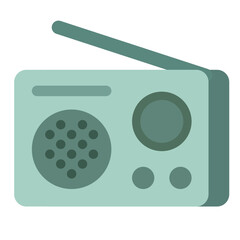 Retro radio for picnic