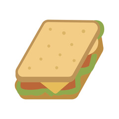 Sandwich with lettuce