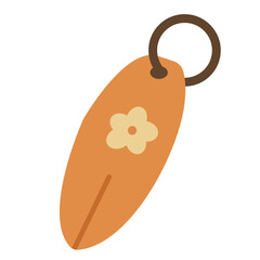 Surfboard Keychain 