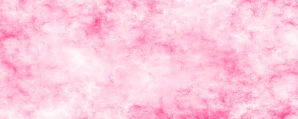 Fototapeta premium Beautiful and smooth soft blurred pink texture in center with blank. Abstract coral shades aquarelle. Abstract brush stroke acrylic smooth and bright shiny pink texture watercolor background.