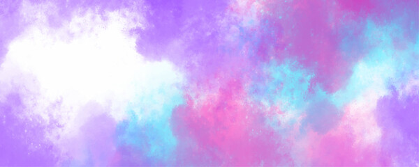 Obraz premium Beautiful abstract watercolor background paint texture. Color splashing on paper with watercolor splashes, grunge. Background. beautiful fluffy clear colorful brush colorful cloudy design.