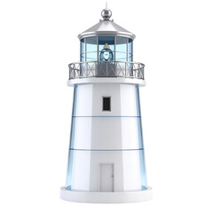 White lighthouse illustration graphic design