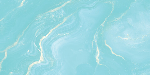 Light sky blue ink abstract background flow liquid marble paint, Elegant Textured Blue Marble Background with Swirling Patterns,  Indigo ocean blue marbling illustration.