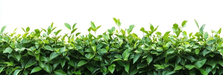 Lush Green Hedge Against White Background (1)
