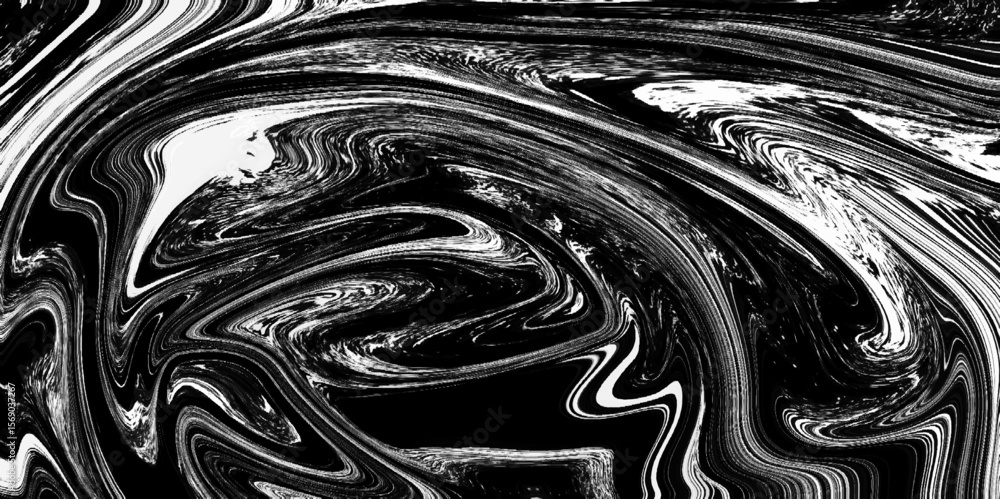 Poster black and white liquid marble texture abstract swirl pattern background. abstract liquid marble acry