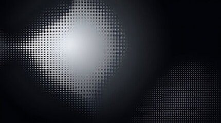 Sophisticated and subtle halftone pattern gradient in grayscale for graphics