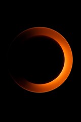Striking solar eclipse rendering with cosmic ring on dark backdrop