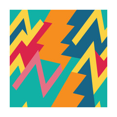 Zigzag and Triangle Hand Sketched Pattern Design