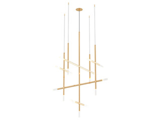 JAX 15-003 , Brass -Black-Silver / Clear crystal , Elegant Lighting Fixture Against white bachground 