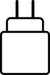 icon of a plug. phone charger icon.  logo vector design