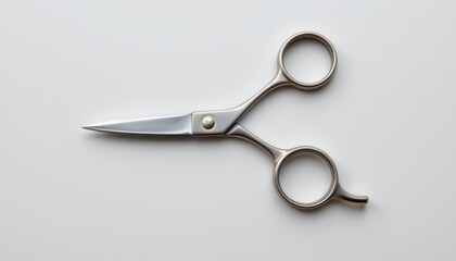 Fototapeta premium a scissors, clean and minimalist design, unbranded, no label, no text, no logo, sharp details, isolated on a pure white background with no shadow, ultra high resolution, 8k, 300dpi