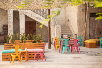 Colorful seats