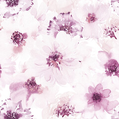 Watercolor Floral Seamless Pattern