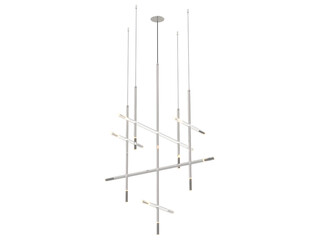 JAX 15-003 , Brass -Black-Silver / Clear crystal , Elegant Lighting Fixture Against black bachground 