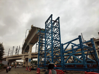 Nagpur Maha Metro Alignment Two Aqua Line Second Phase Work in Progress From Lokmanya Nagar to...