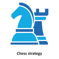 Chess strategy Vector Icon which can easily modify or edit