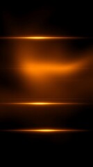 Ethereal golden light bursts, abstract radiant lines and dark backdrop