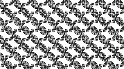 Repeating Curved Line Motif &ndash; Minimal Abstract Background Texture