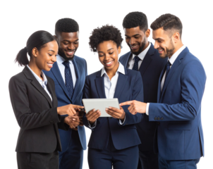 Business Professionals Using Tablet Computer PNG