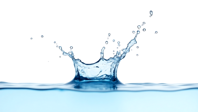 High-Resolution Blue Water Splash Isolated on Transparent Background,water splash isolated